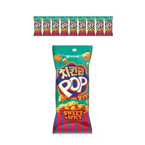 오리온 치킨팝 닭강정 65g, 10개