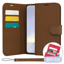 신지모루 [스트랩 증정] 갤럭시노트20 노트20울트라 마그네틱 사피아노 소가죽 레더포켓 다이어리 지갑 핸드폰 케이스