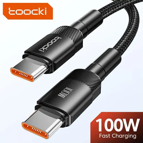 Toocki 100W C타입-USB C 케이블, PD 3.0 고속 충전 4.0, 아이폰 15 맥북 삼성 샤오미 - AliExpress