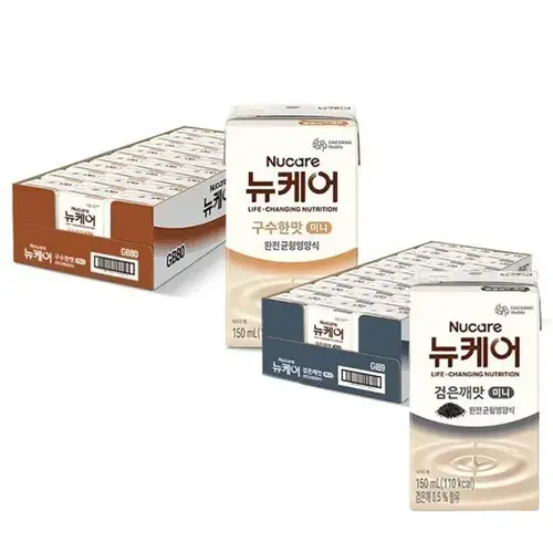 뉴케어 미니 구수한맛 150ml(24입) + 미니 고소한검은깨 150ml(24입)