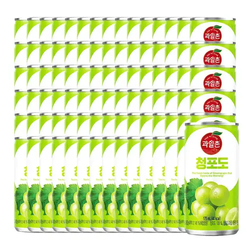 과일촌 청포도 드링크 175ml 캔 30x3박스