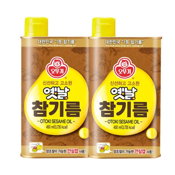 오뚜기 옛날참기름(캔) 450ML 2개