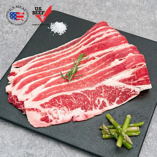 (신선집중) 빽패커 미국산 프리미엄 우삼겹 구이용 샤브용 250g x 8팩 (총2kg)