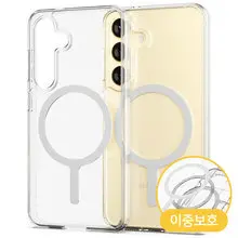 신지모루 M-에어클로 베이직 맥세이프 호환 삼성 갤럭시S24 S24플러스 S24울트라 투명 휴대폰 케이스