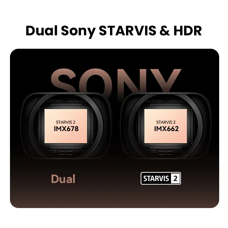 DDPAI Z60 Pro 4K 대시캠 자동차 전방 카메라 듀얼 SONY