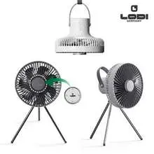 로디 멀티 캠핑 무선 선풍기, 타프팬 (20CM) LD-CP15