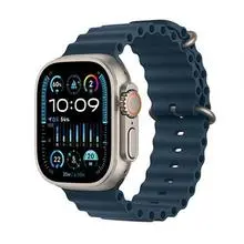 Apple 애플워치 울트라2 49mm, GPS + Cellular (티타늄, 블루 오션밴드) - [MREG3KH/A]