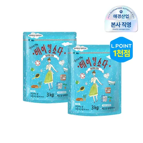 [애경][대용량특가] 엄마의선택 베이킹소다 3kg*2개/4개