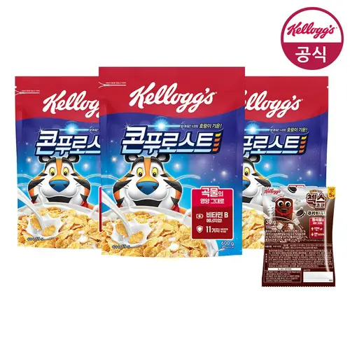 시리얼 콘푸로스트 600g x 2개 + (콘푸로스트 600g or 다크초코 550g) + 쿠키앤크림 30g