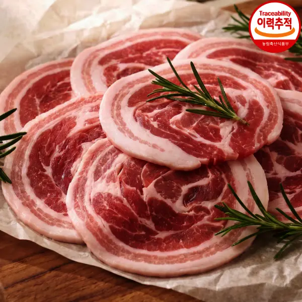 (신선집중) 구이용 듀록 꽃삼겹 500g x 4팩 (총 2KG) / 야장낭만 고기쇼핑