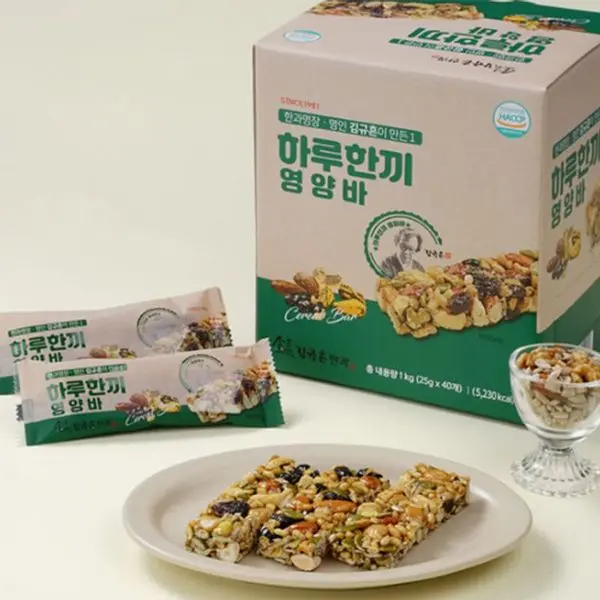 (NS홈쇼핑)(플친) 김규흔 한과 하루한끼 영양바 40개35875106