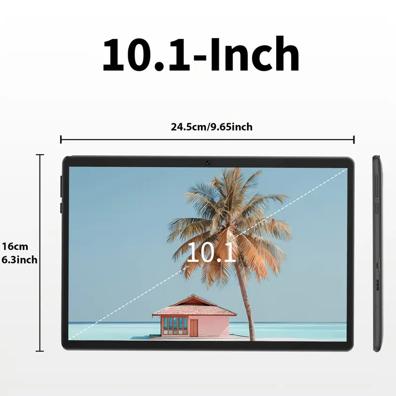 2026 안드로이드 16 태블릿 컴퓨터, 20GB(4+16)RAM+64GB ROM, 최대 1TB 저장 공간, 10.1인치, 5G WiFi 태블릿, Type-C 포트, 터치스크린, 태블릿, 패드, 업무 및 선물용, 태블릿+키보드+마우스+케이스+스타일러스 포함 태블릿 PC