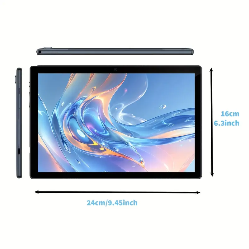 안드로이드 16, 태블릿 컴퓨터 20GB (4GB+16GB) RAM + 64GB ROM, 10.1인치, 안드로이드 태블릿 2-in-1 태블릿 컴퓨터(옵션 액세서리: 키보드, 마우스, 케이스, 스타일러스), 듀얼 카메라, WiFi, 무선, 업무용 및 선물용으로 적합