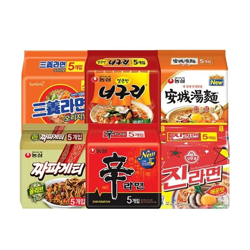 봉지라면 혼합 30봉(신라면5봉+짜파게티5봉+안성탕면5봉+삼양라면5봉+너구리5봉+진라면매운맛5봉) (추가할인 717원)
