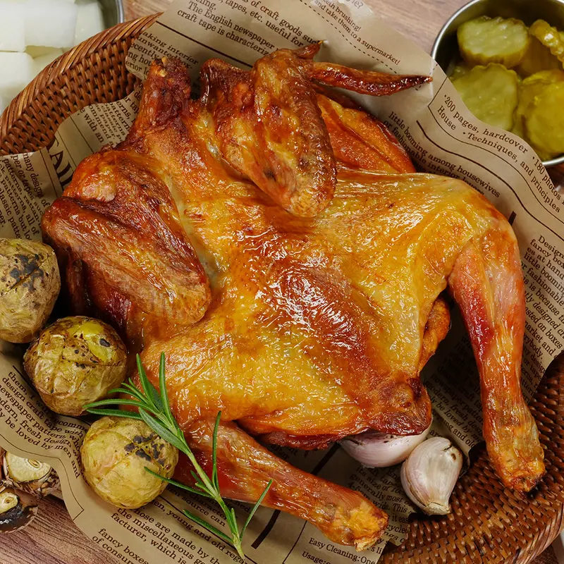 [무배][4마리 약 2.4kg] 소소락 옛날통닭 에어프라이어 국내산 냉동 염지통닭 약600g 4마리