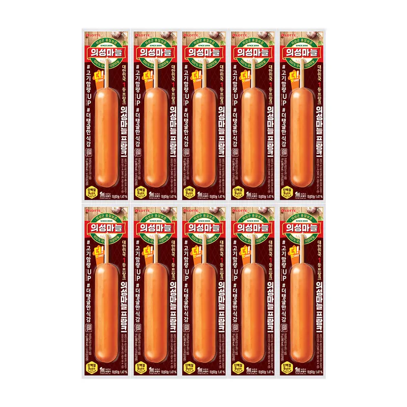 롯데웰푸드 의성마늘 프랑크 소시지 70g (추가할인 281원)