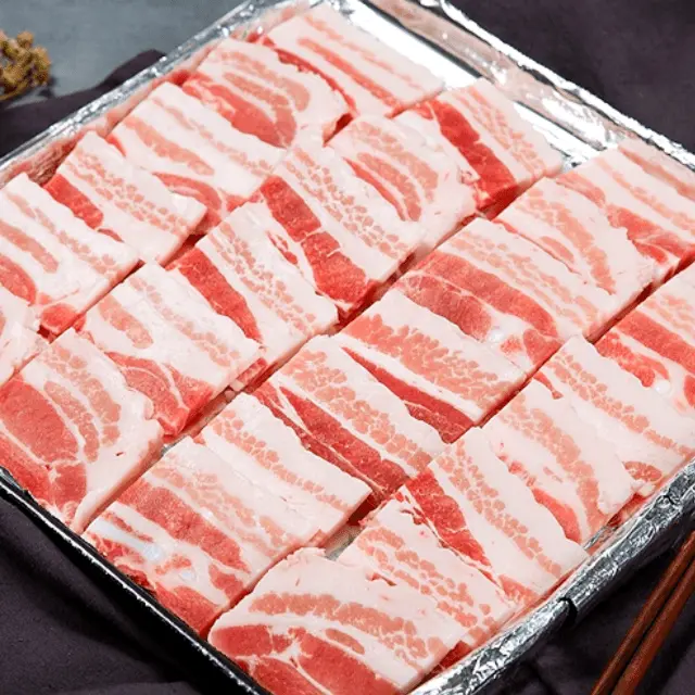 고소한 육질! 황금두께 추억의 한입 냉동 삼겹살 1KG X 2팩