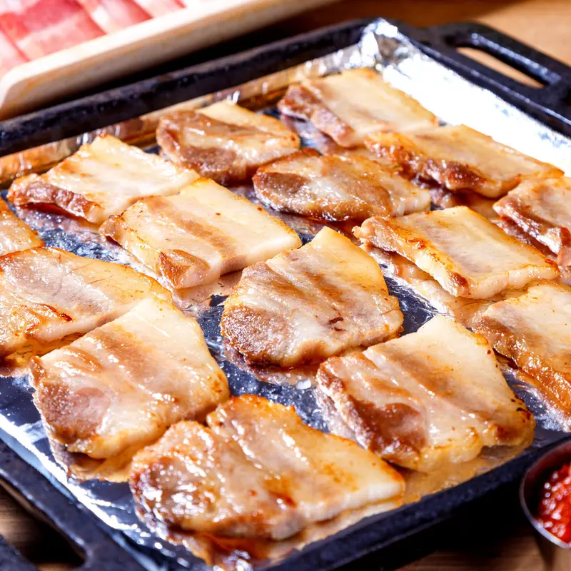고소한 육질! 황금두께 추억의 한입 냉동 삼겹살 1KG X 2팩