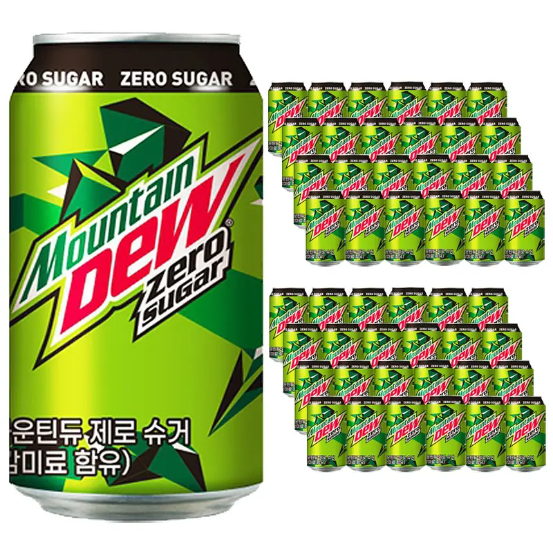 롯데 마운틴듀 제로 355ml x 48캔 (24캔 2박스) (추가할인 819원)