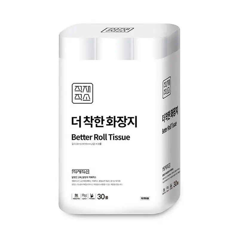 [무료배송] 더 착한 화장지 무형광 3겹 30M 30롤 1개