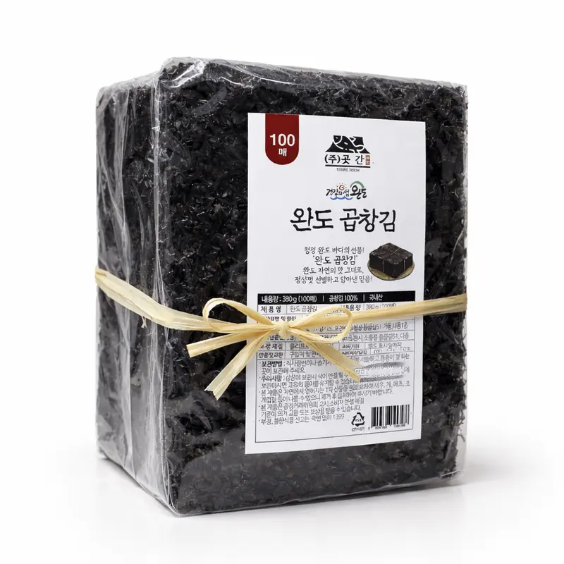 [100매] 완도 햇 곱창김 26년 수매(370g 내외)