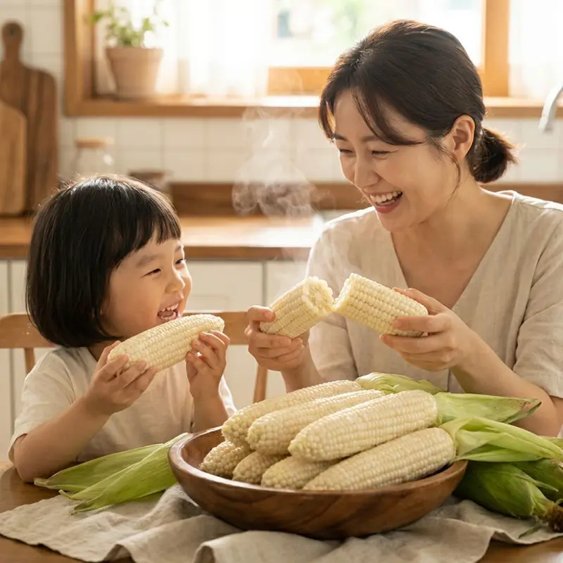 [무료배송]국내산 찰옥수수 여름 제철 간식 찰 옥수수 미백 대학 옥수수 품종 랜덤 15개