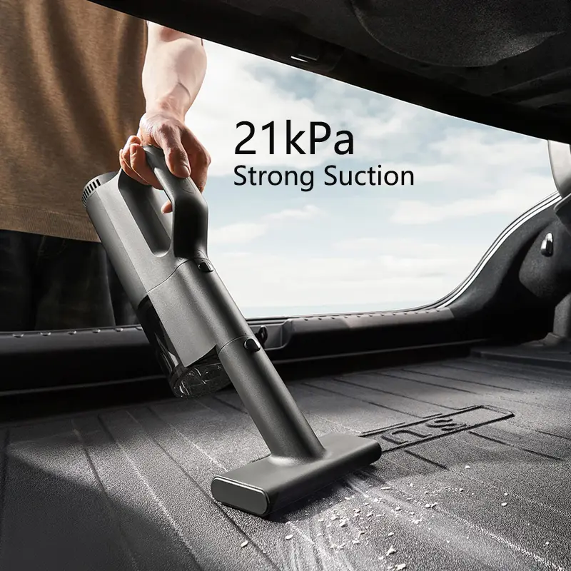 미지아 차량용 무선 청소기 21kPa 흡입력 타입-C 충전 5단계 필터링 2400mAh 가정용 무선 청소기 물세척 가능