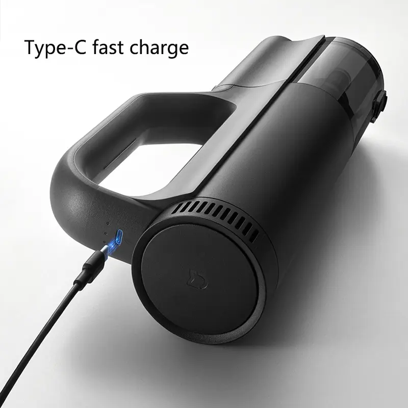 미지아 차량용 무선 청소기 21kPa 흡입력 타입-C 충전 5단계 필터링 2400mAh 가정용 무선 청소기 물세척 가능