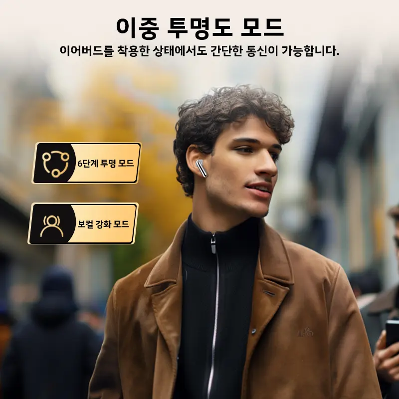 QCY MeloBuds Pro ANC Bluetooth 5.3 이어폰 무선 46dB 하이브리드 ANC 고해상도 LDAC 이어 버드 6 마이크