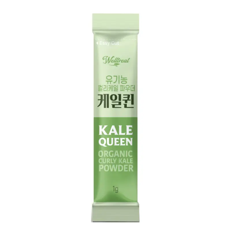 웰트릿 유기농 곱슬 컬리케일 분말 100 케일퀸 미국 캘리포니아산 동결건조 가루 1g 15포