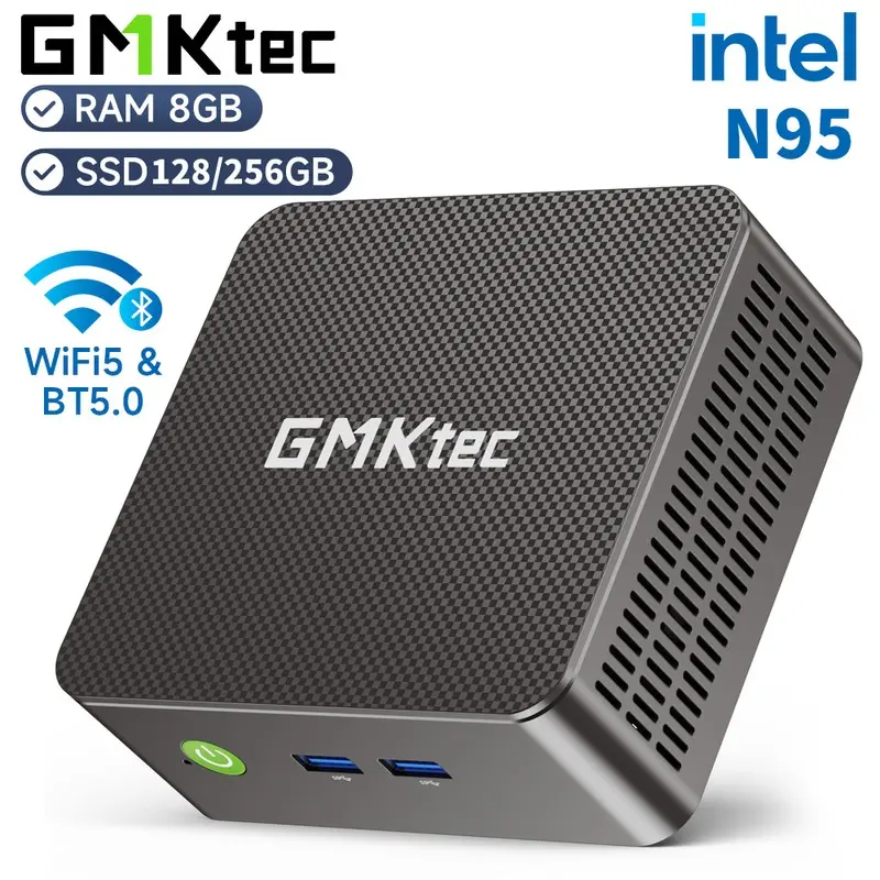 GMKtec G3S 미니 PC 인텔 알더 레이크 N95 윈도우 11 프로 미니 PC 8GB DDR4 128/256GB PCIe M.2 SSD