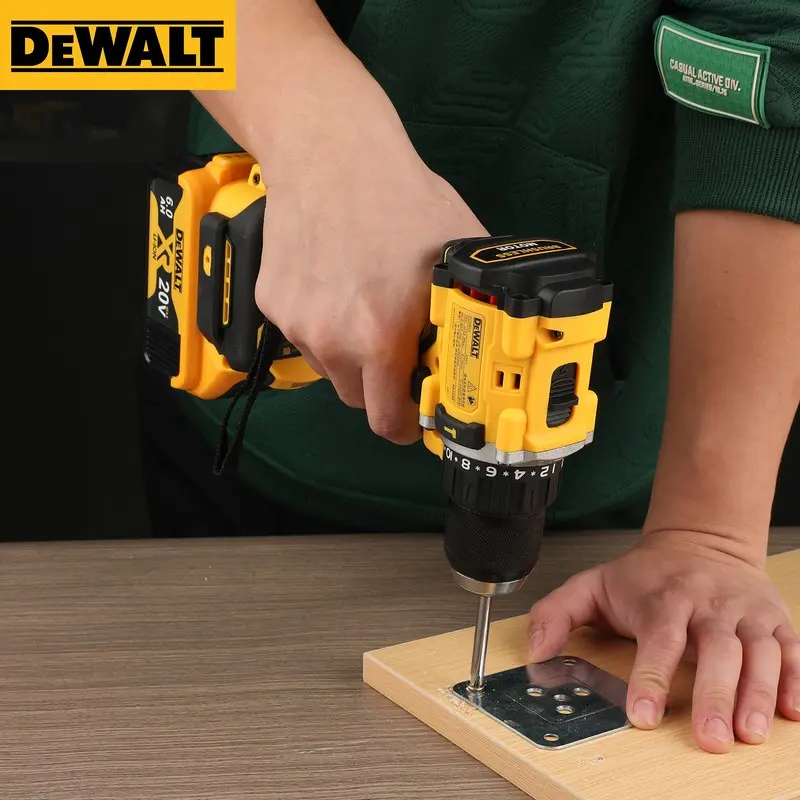 DEWALT 전동 공구 브러시리스 임팩트 드릴, 무선 전동 스크루 드라이버, 다기능 핸드 드릴, DCD805, 20V
