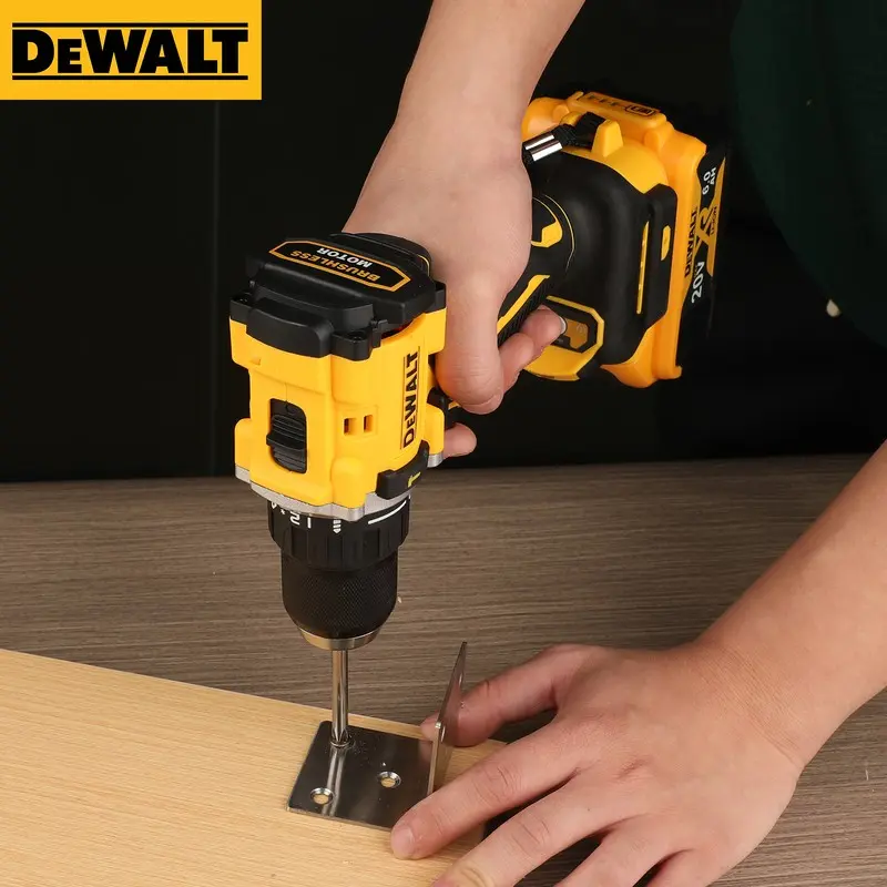 DEWALT 전동 공구 브러시리스 임팩트 드릴, 무선 전동 스크루 드라이버, 다기능 핸드 드릴, DCD805, 20V