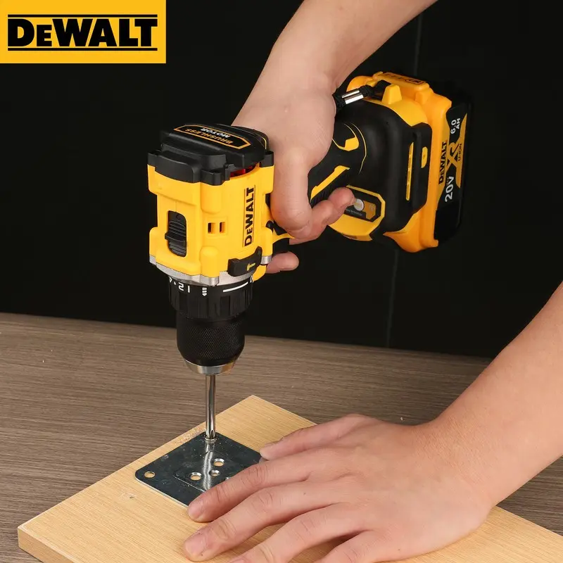 DEWALT 전동 공구 브러시리스 임팩트 드릴, 무선 전동 스크루 드라이버, 다기능 핸드 드릴, DCD805, 20V