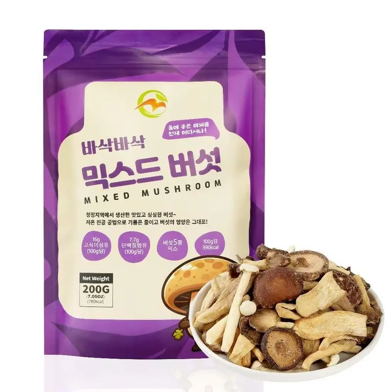 어린이간식 핑거푸드 믹스드버섯칩 과자 건강간식 다이어트간식