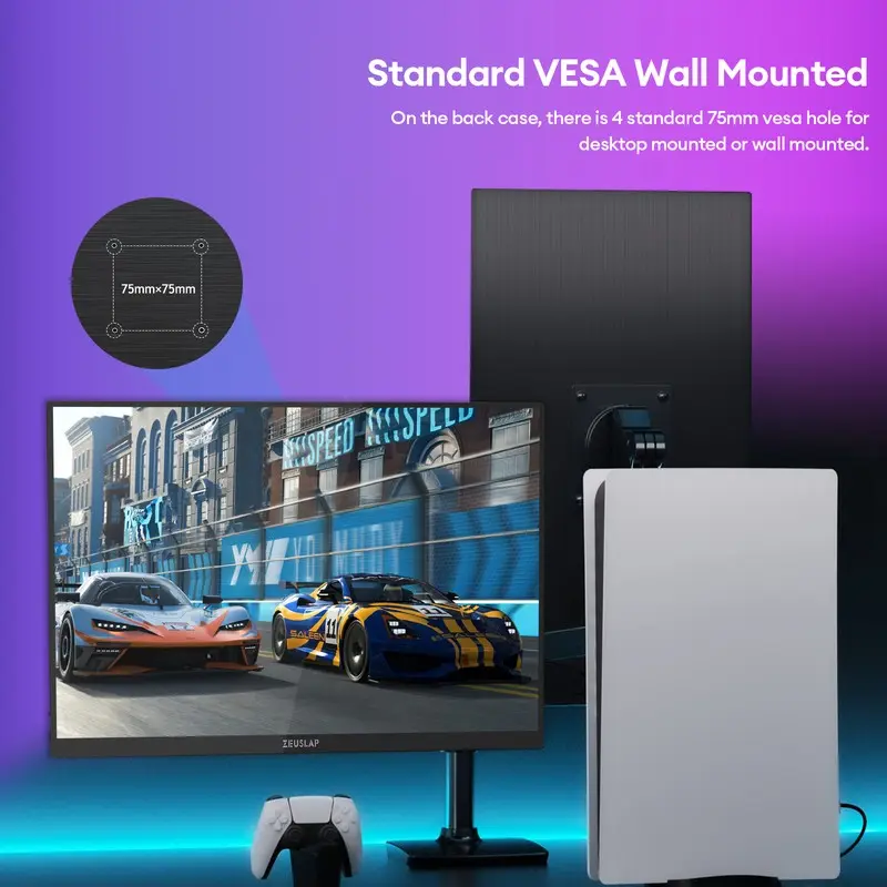 ZEUSLAP 16 2.5K 144hz 터치 스크린 휴대용 모니터 2560*1600 100%sRGB 500Cd/m² 노트북 컴퓨터용 여행용