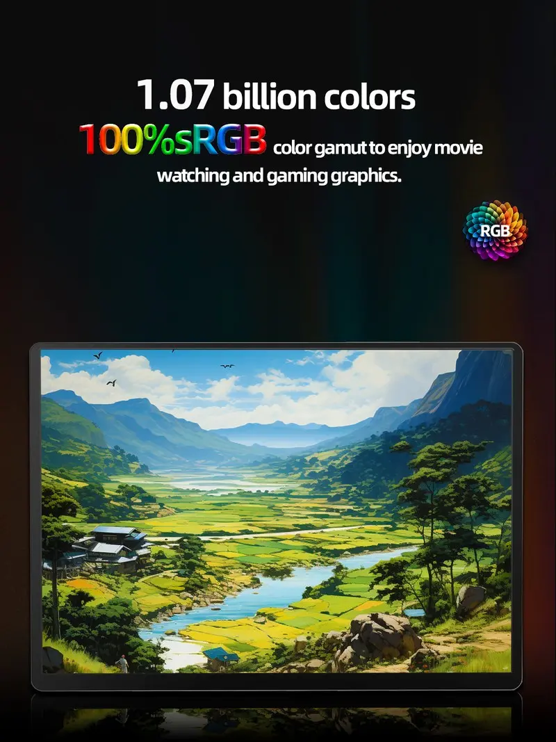 ZSUS 2160*1440 노트북 XBox PS4 / 5 스위치 TV 박스 휴대 전화 PC 확장 모바일 용 14 인치 2K 휴대용 모니터