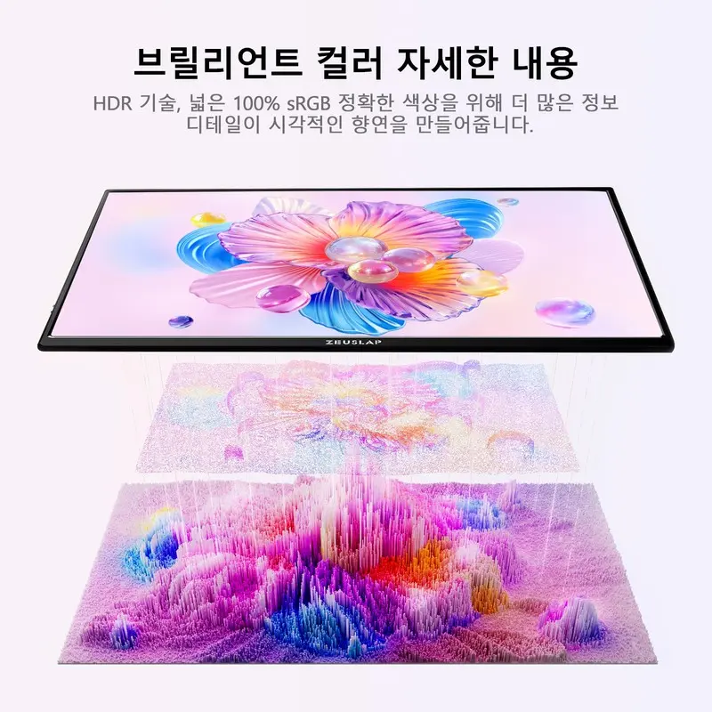 ZEUSLAP P16 Ultra 16인치 FHD 144Hz 휴대용 게이밍 모니터, 닌텐도 스위치 2, PS5, Xbox 및 노트북용