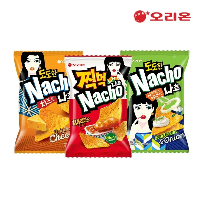 [오리온]오리온 나쵸3종세트(총12봉, 찍먹나쵸4+나쵸치즈4+나쵸어니언4) : 롯데ON
