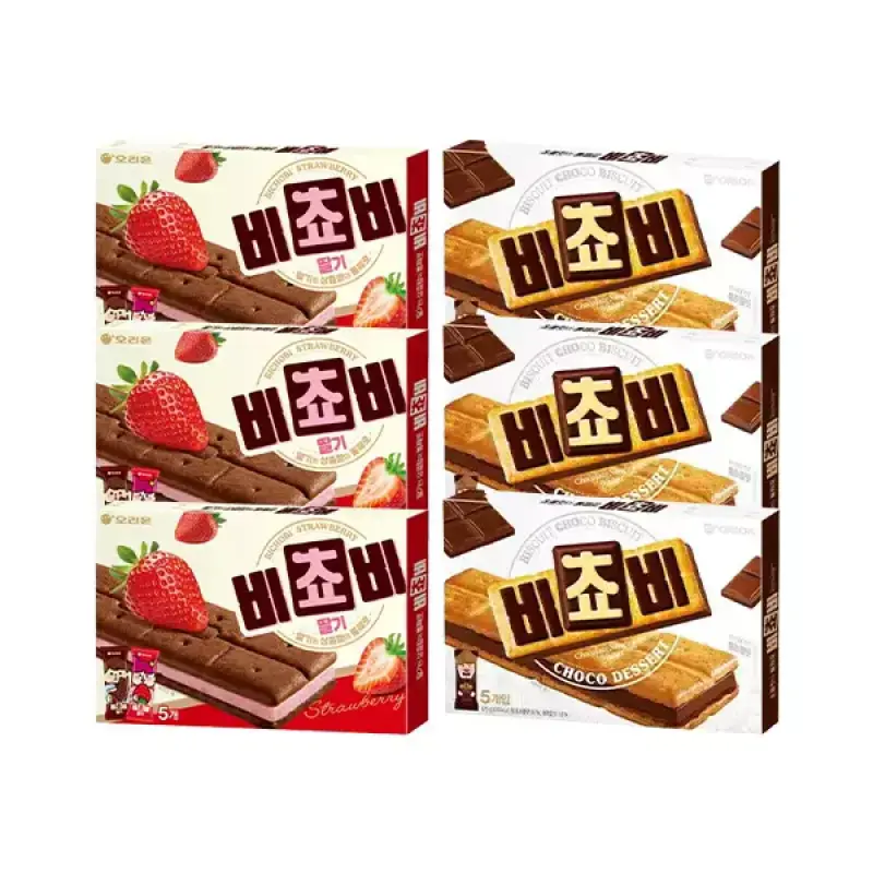오리온 비쵸비 딸기 125g, 3개 + 비쵸비, 3개