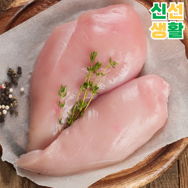 [신선생활] 당일생산 100% 국내산 냉장 생닭가슴살 3kg(1kg씩 개별포장)