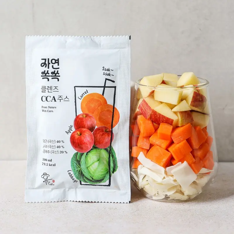 클렌즈 CCA 주스 100ml 30포 당근 양배추 사과 건강주스