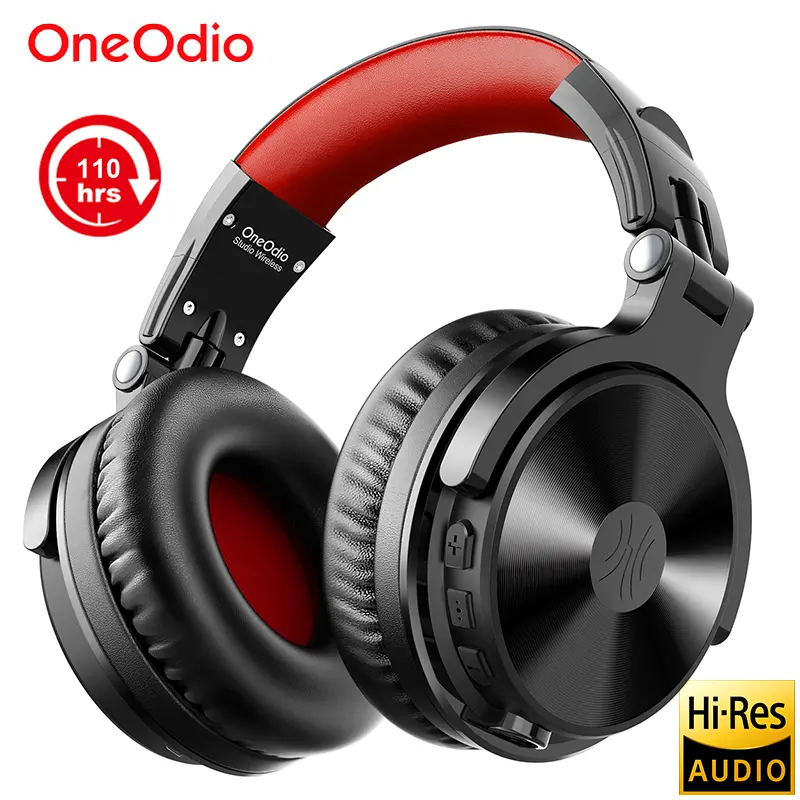Oneodio 110h 무선 블루투스 5.2 헤드셋 + 유선 게임용 헤드폰 2 in 1 PC 용 마이크 PS4 콜 센터 Office