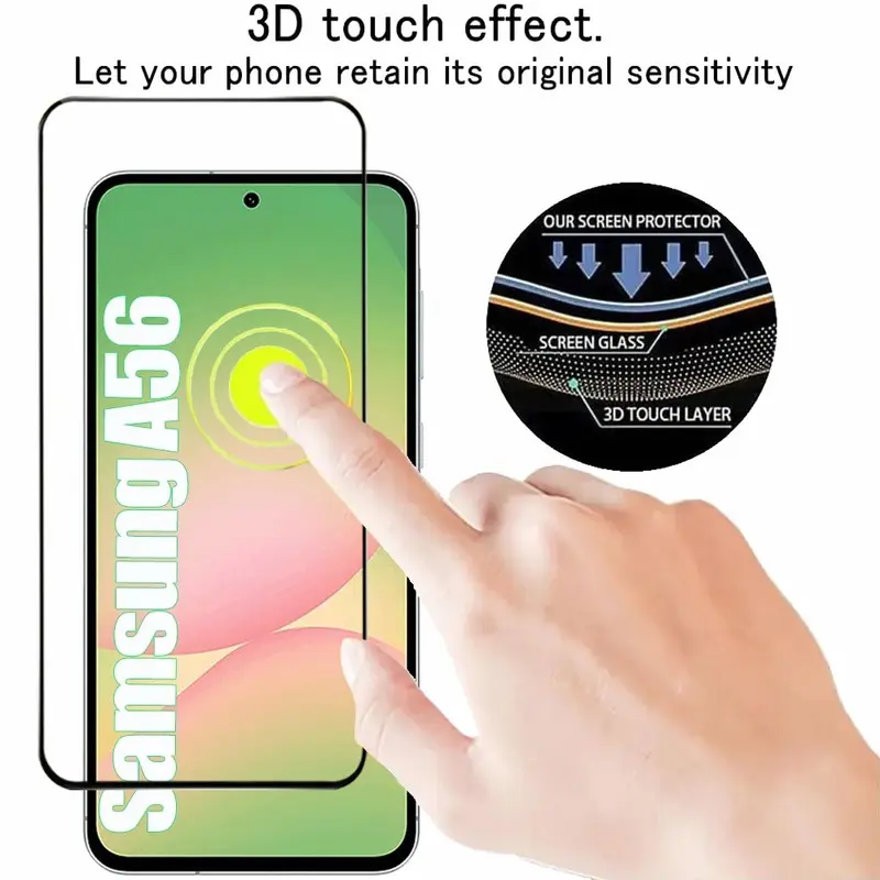 2 / 4PCS 강화유리 Samsung Galaxy A56 A55 A54 A53 강화 유리 Samsung A18 A17 A27 A37 A57
