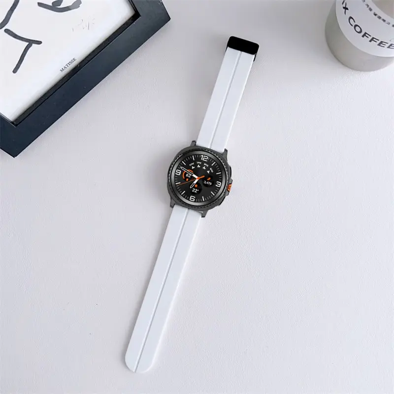 삼성 갤럭시 워치 8 40mm 44mm 8Classic 46mm용 실리콘 스트랩, 갤럭시 워치 울트라 2025 47mm용 마그네틱 버클 밴드