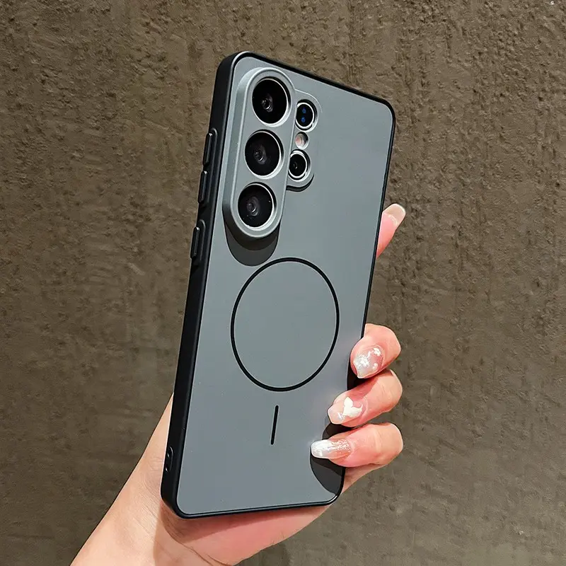 삼성 갤럭시 S26 S25 S24 S23 울트라 S26+ 플러스용 심플 무광 하드 PC 마그네틱 케이스 (Magsafe 무선 충전 아머 커버)
