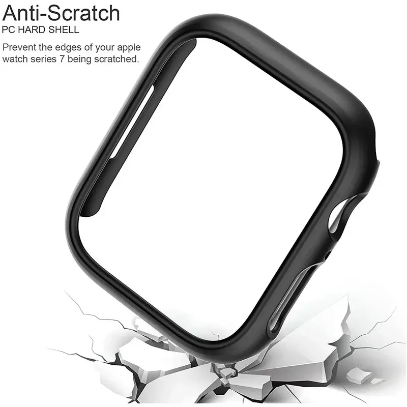 Apple Watch 케이스 커버 45mm 41mm 44mm 40mm 42mm 38mm 46 49mm 액세서리 PC 보호대 범퍼 iWatch