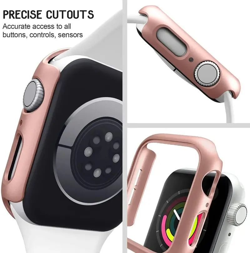 Apple Watch 케이스 커버 45mm 41mm 44mm 40mm 42mm 38mm 46 49mm 액세서리 PC 보호대 범퍼 iWatch