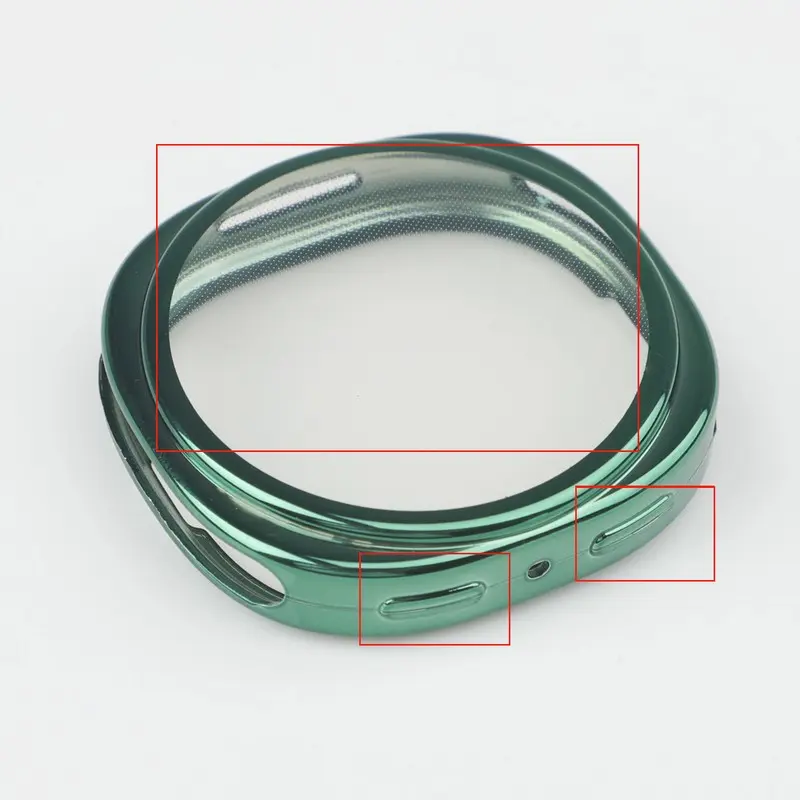 삼성 갤럭시 시계 8 44mm 액세서리 용 소프트 TPU 케이스 + 필름 Samsung Watch8 40mm의 화면 보호기 올라운드 커버