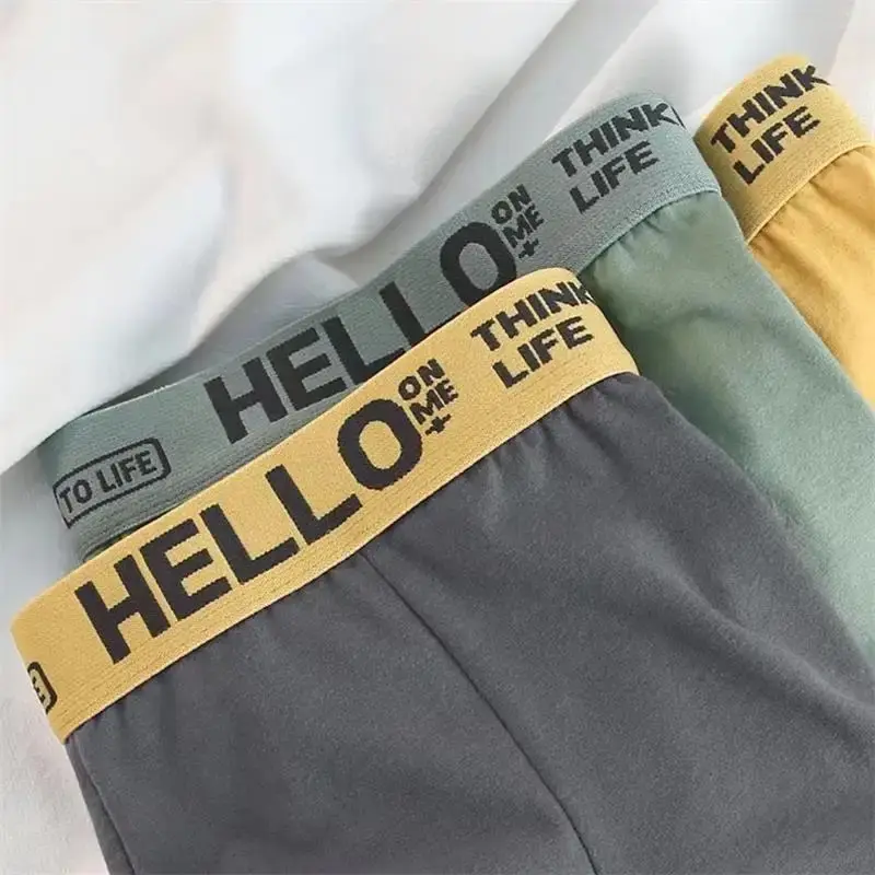 10Pcs 남성용 복서 및 브리프 패션 속옷 하이 스트레치 복서 및 브리프 반바지 통기성 부드러운 남성용 반바지 편안한